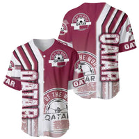 Qatar Football Baseball Jersey The Maroons Soccer - Road To Champion - Wonder Print Shop