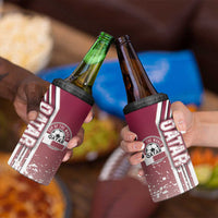 Qatar Football 4 in 1 Can Cooler Tumbler The Maroons Soccer - Road To Champion