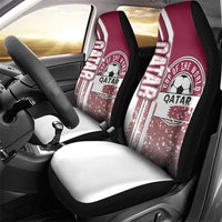 Qatar Football Car Seat Cover The Maroons Soccer - Road To Champion - Wonder Print Shop