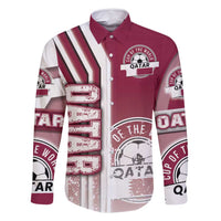 Qatar Football Family Matching Long Sleeve Bodycon Dress and Hawaiian Shirt The Maroons Soccer - Road To Champion - Wonder Print Shop