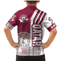 Qatar Football Family Matching Mermaid Dress and Hawaiian Shirt The Maroons Soccer - Road To Champion - Wonder Print Shop