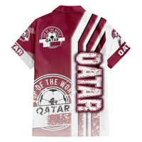 Qatar Football Family Matching Short Sleeve Bodycon Dress and Hawaiian Shirt The Maroons Soccer - Road To Champion - Wonder Print Shop