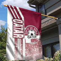 Qatar Football Garden Flag The Maroons Soccer - Road To Champion - Wonder Print Shop