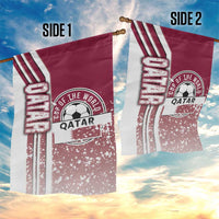 Qatar Football Garden Flag The Maroons Soccer - Road To Champion - Wonder Print Shop