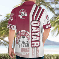 Qatar Football Hawaiian Shirt The Maroons Soccer - Road To Champion - Wonder Print Shop