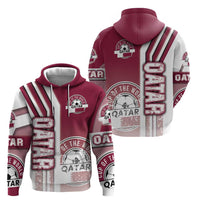 Qatar Football Hoodie The Maroons Soccer - Road To Champion - Wonder Print Shop