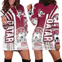 Qatar Football Hoodie Dress The Maroons Soccer - Road To Champion - Wonder Print Shop