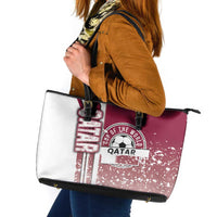 Qatar Football Leather Tote Bag The Maroons Soccer - Road To Champion