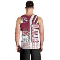 Qatar Football Men Tank Top The Maroons Soccer - Road To Champion - Wonder Print Shop