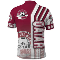 Qatar Football Polo Shirt The Maroons Soccer - Road To Champion - Wonder Print Shop