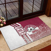 Qatar Football Rubber Doormat The Maroons Soccer - Road To Champion - Wonder Print Shop