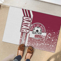 Qatar Football Rubber Doormat The Maroons Soccer - Road To Champion - Wonder Print Shop