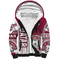 Qatar Football Sherpa Hoodie The Maroons Soccer - Road To Champion - Wonder Print Shop