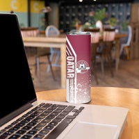 Qatar Football Skinny Tumbler The Maroons Soccer - Road To Champion - Wonder Print Shop