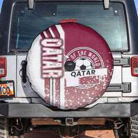 Qatar Football Spare Tire Cover The Maroons Soccer - Road To Champion - Wonder Print Shop