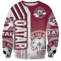 Qatar Football Sweatshirt The Maroons Soccer - Road To Champion - Wonder Print Shop