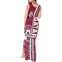 Qatar Football Tank Maxi Dress The Maroons Soccer - Road To Champion - Wonder Print Shop