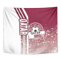 Qatar Football Tapestry The Maroons Soccer - Road To Champion - Wonder Print Shop