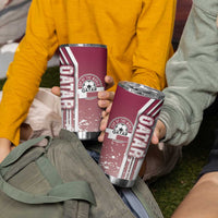 Qatar Football Tumbler Cup The Maroons Soccer - Road To Champion - Wonder Print Shop