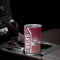 Qatar Football Tumbler Cup The Maroons Soccer - Road To Champion - Wonder Print Shop