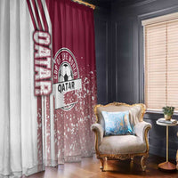 Qatar Football Window Curtain The Maroons Soccer - Road To Champion - Wonder Print Shop