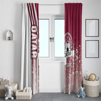 Qatar Football Window Curtain The Maroons Soccer - Road To Champion - Wonder Print Shop