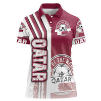 Qatar Football Women Polo Shirt The Maroons Soccer - Road To Champion - Wonder Print Shop