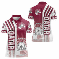 Qatar Football Women Polo Shirt The Maroons Soccer - Road To Champion - Wonder Print Shop