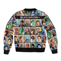 Black Herstory Bomber Jacket The History Of African Women - Wonder Print Shop