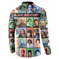 Black Herstory Button Sweatshirt The History Of African Women - Wonder Print Shop