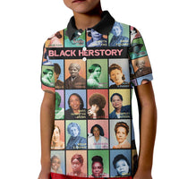 Black Herstory Kid Polo Shirt The History Of African Women - Wonder Print Shop
