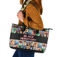 Black Herstory Leather Tote Bag The History Of African Women - Wonder Print Shop