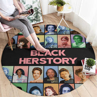 Black Herstory Round Carpet The History Of African Women