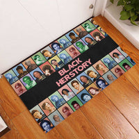 Black Herstory Rubber Doormat The History Of African Women - Wonder Print Shop