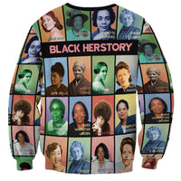 Black Herstory Sweatshirt The History Of African Women - Wonder Print Shop