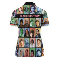 Black Herstory Women Polo Shirt The History Of African Women - Wonder Print Shop