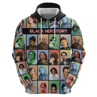 Black Herstory Zip Hoodie The History Of African Women - Wonder Print Shop