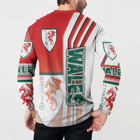 Wales Football Button Sweatshirt The Dragons Soccer - Road To Champion - Wonder Print Shop