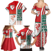 Wales Football Family Matching Summer Maxi Dress and Hawaiian Shirt The Dragons Soccer - Road To Champion - Wonder Print Shop