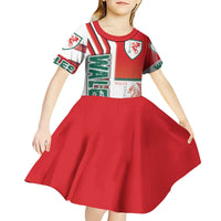 Wales Football Kid Short Sleeve Dress The Dragons Soccer - Road To Champion - Wonder Print Shop