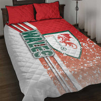 Wales Football Quilt Bed Set The Dragons Soccer - Road To Champion - Wonder Print Shop