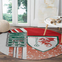 Wales Football Round Carpet The Dragons Soccer - Road To Champion - Wonder Print Shop
