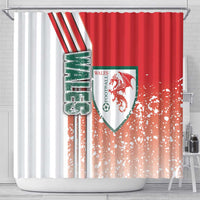 Wales Football Shower Curtain The Dragons Soccer - Road To Champion - Wonder Print Shop