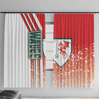 Wales Football Window Curtain The Dragons Soccer - Road To Champion - Wonder Print Shop