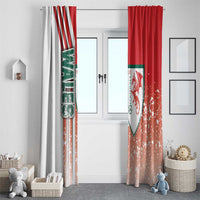 Wales Football Window Curtain The Dragons Soccer - Road To Champion - Wonder Print Shop