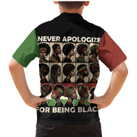 Never Apologize for Being Proudly Black Family Matching Mermaid Dress and Hawaiian Shirt African Human - Wonder Print Shop