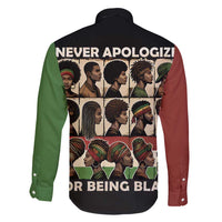 Never Apologize for Being Proudly Black Family Matching Puletasi and Hawaiian Shirt African Human - Wonder Print Shop