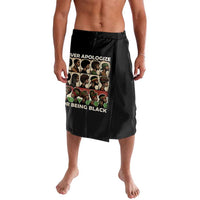 Never Apologize for Being Proudly Black Lavalava African Human - Wonder Print Shop
