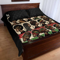 Never Apologize for Being Proudly Black Quilt Bed Set African Human - Wonder Print Shop