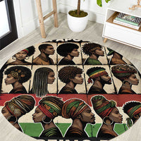 Never Apologize for Being Proudly Black Round Carpet African Human